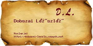 Dobszai László névjegykártya