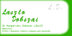 laszlo dobszai business card